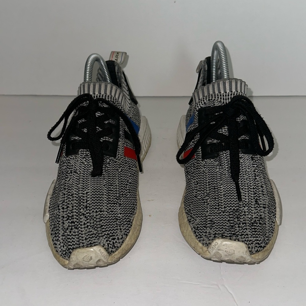 Adidas NMD R1 Tri Color  Stripes White Grey Primeknit